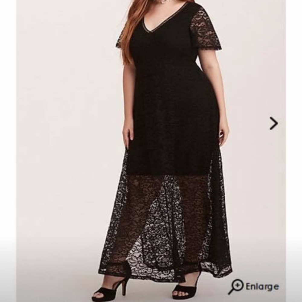 Torrid black dress size 24.